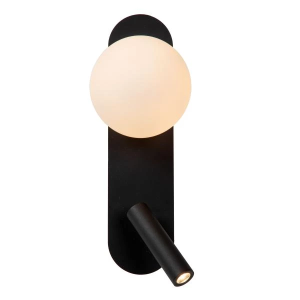 Lucide KELLY - Bedside lamp / Wall light - LED - 1x3,5W 3000K - Black - detail 1